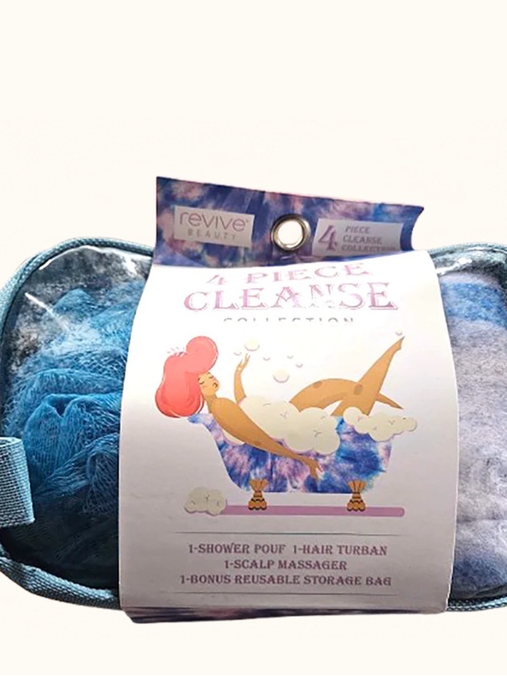Revive‎ Beauty 4-Piece Cleanse Collection - Blue Tie-Dye